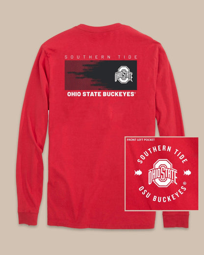 Southern Tide Ohio State Buckeyes Gameday Hexagon T-Shirt For Collegiate
