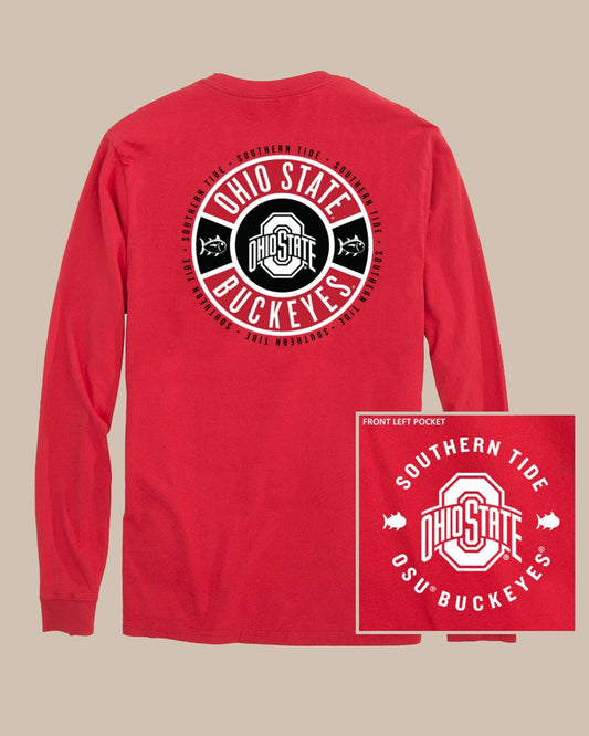 Southern Tide Ohio State Buckeyes Ring Badge T-Shirt For Collegiate