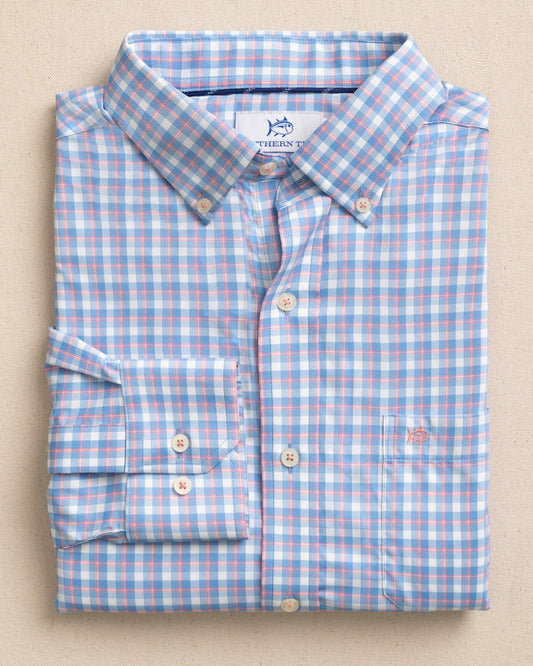 Southern Tide Sunset Harbor brrr°® Intercoastal Sport Shirt For Sale