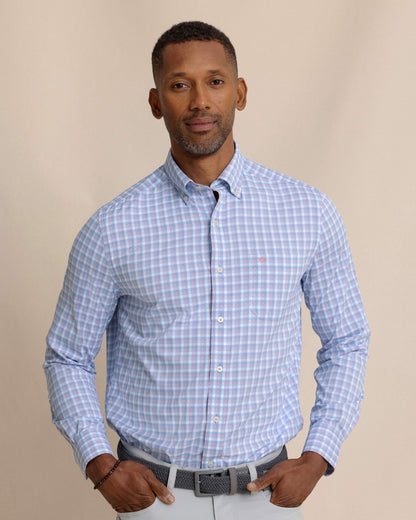 Southern Tide Sunset Harbor brrr°® Intercoastal Sport Shirt For Sale