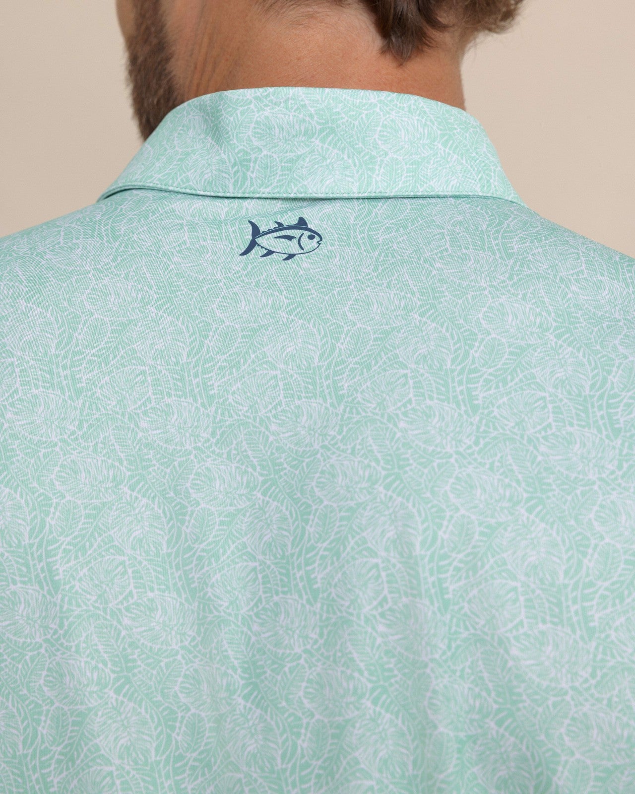 Southern Tide Driver Beach Palms Printed Polo For Sale