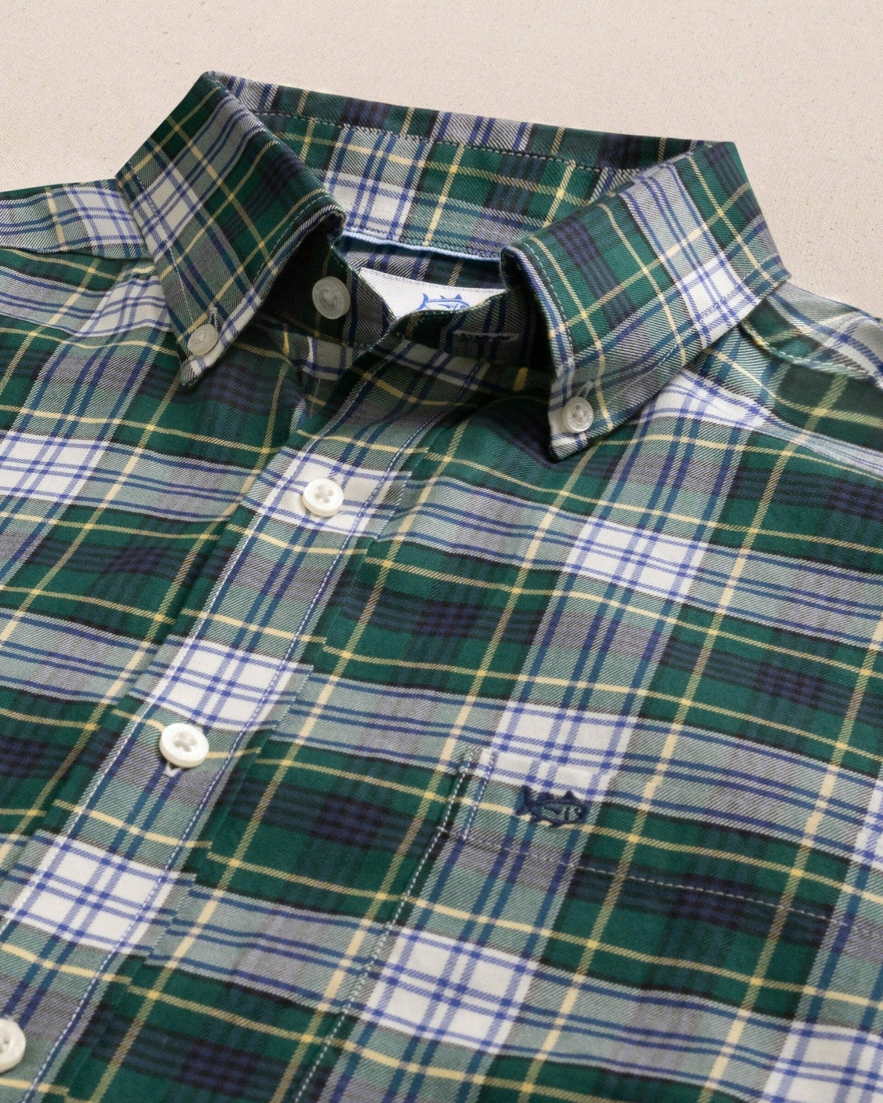 Southern Tide Gordon Tartan Skipjack Sport Shirt For Sale