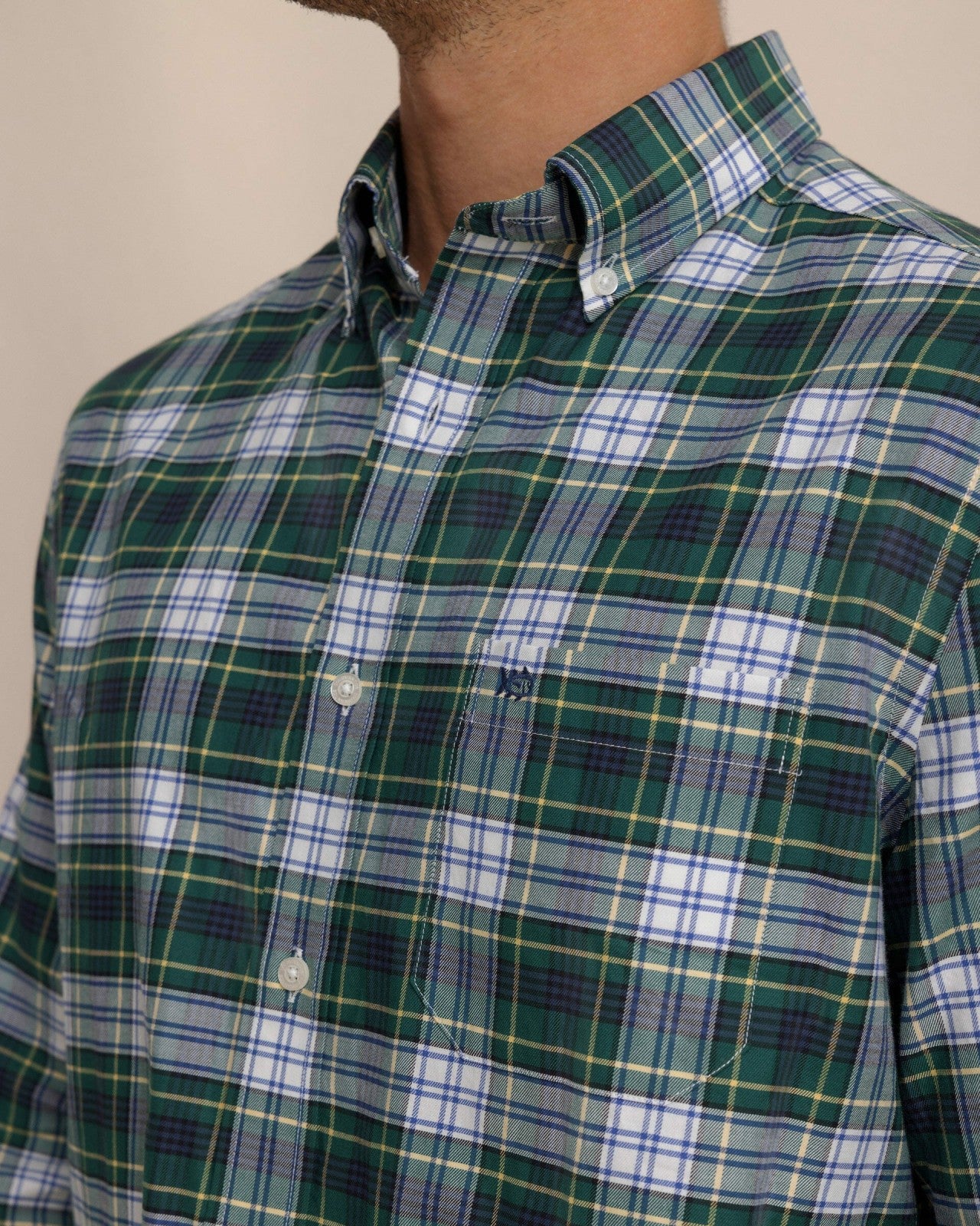 Southern Tide Gordon Tartan Skipjack Sport Shirt For Sale