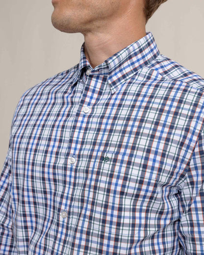 Southern Tide Charleston Master Plaid Long Sleeve Sport Shirt For Sale