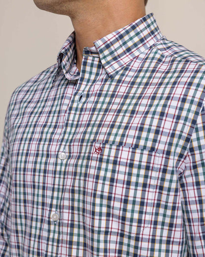 Southern Tide Charleston Master Plaid Long Sleeve Sport Shirt For Sale