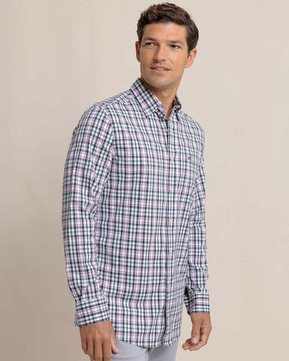 Southern Tide Charleston Master Plaid Long Sleeve Sport Shirt For Sale