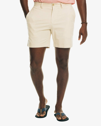 Southern Tide 7 Inch Khaki Shorts - Channel Marker Fabric For Sale