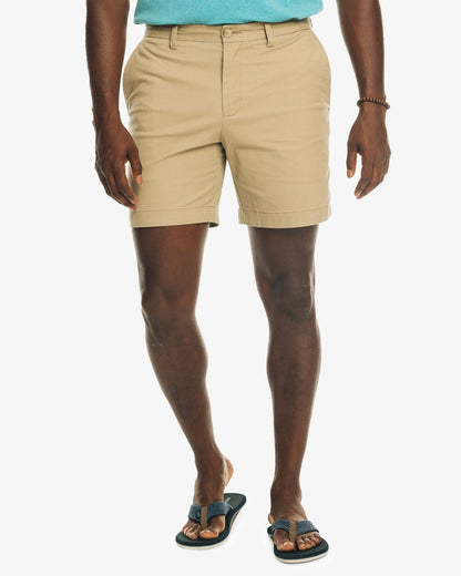 Southern Tide 7 Inch Khaki Shorts - Channel Marker Fabric For Sale