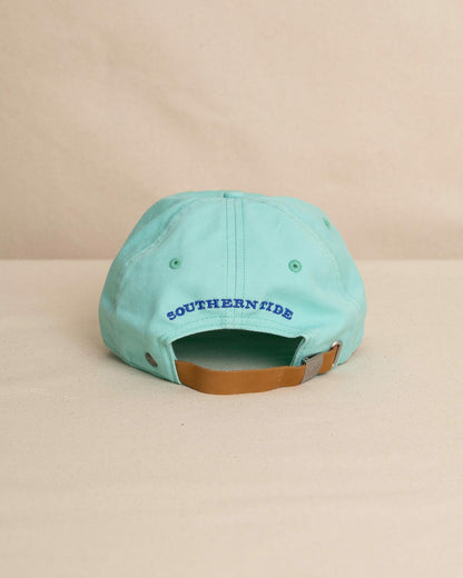 Southern Tide Mini Skipjack Leather Strap Hat - Turtle Green For Sale
