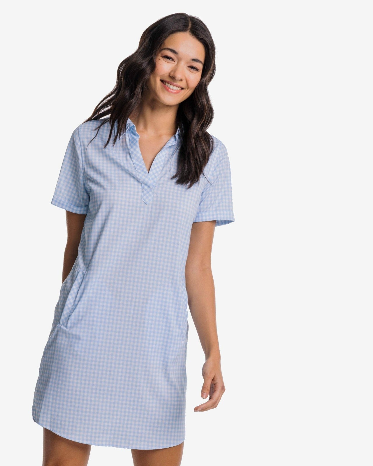 Southern Tide Kamryn brrr°® Intercoastal Gingham Dress For Sale