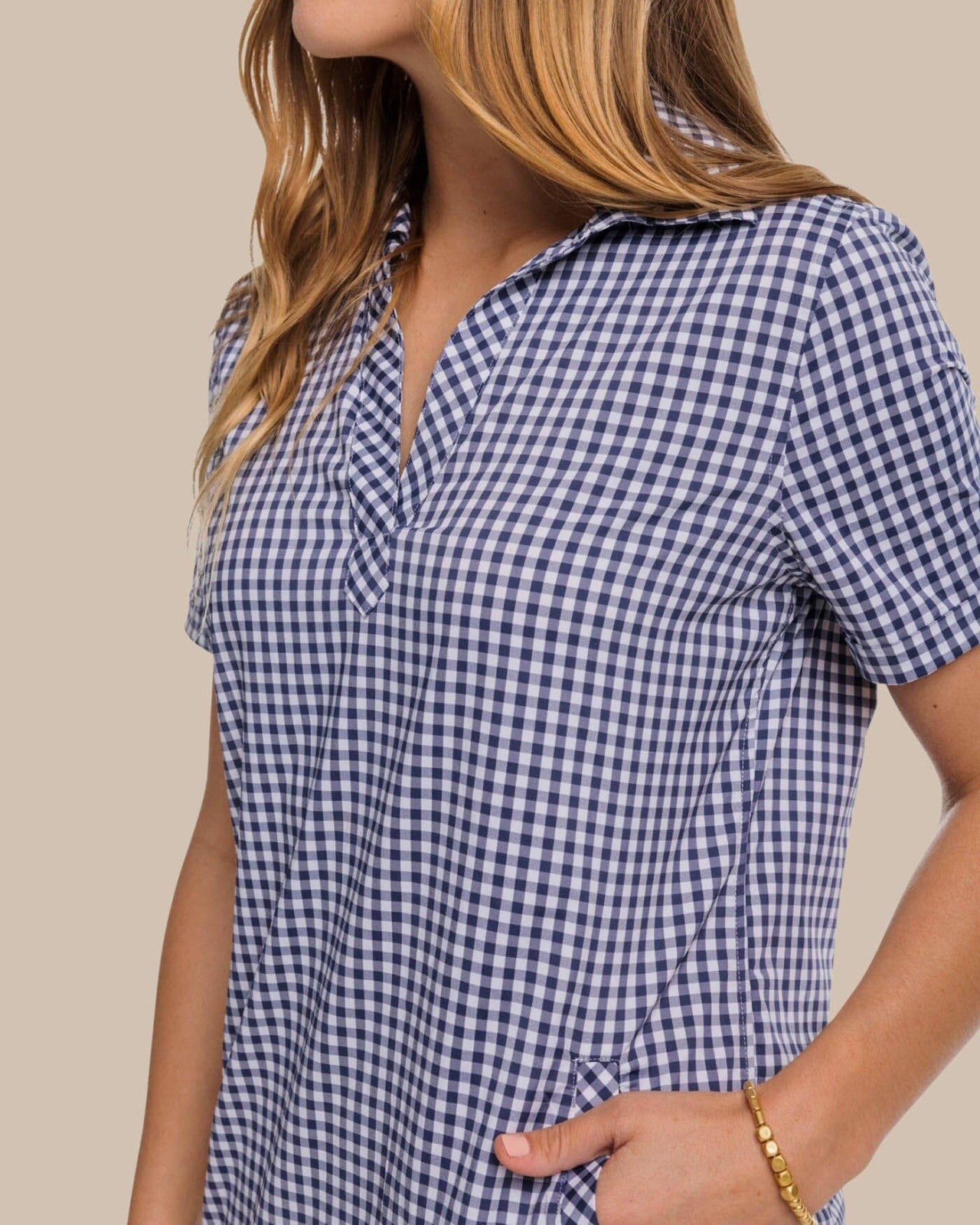 Southern Tide Kamryn brrr°® Intercoastal Gingham Dress For Sale