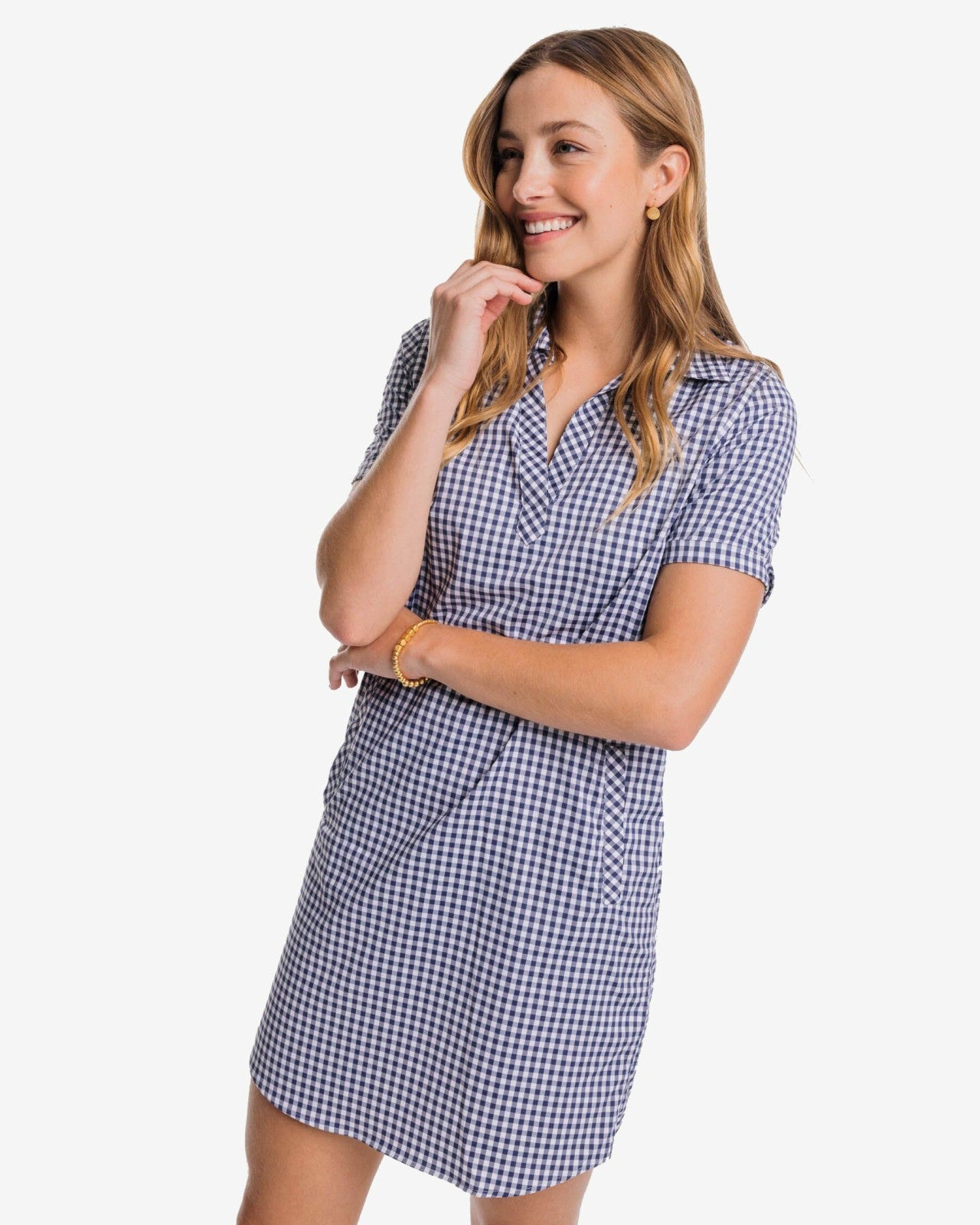 Southern Tide Kamryn brrr°® Intercoastal Gingham Dress For Sale