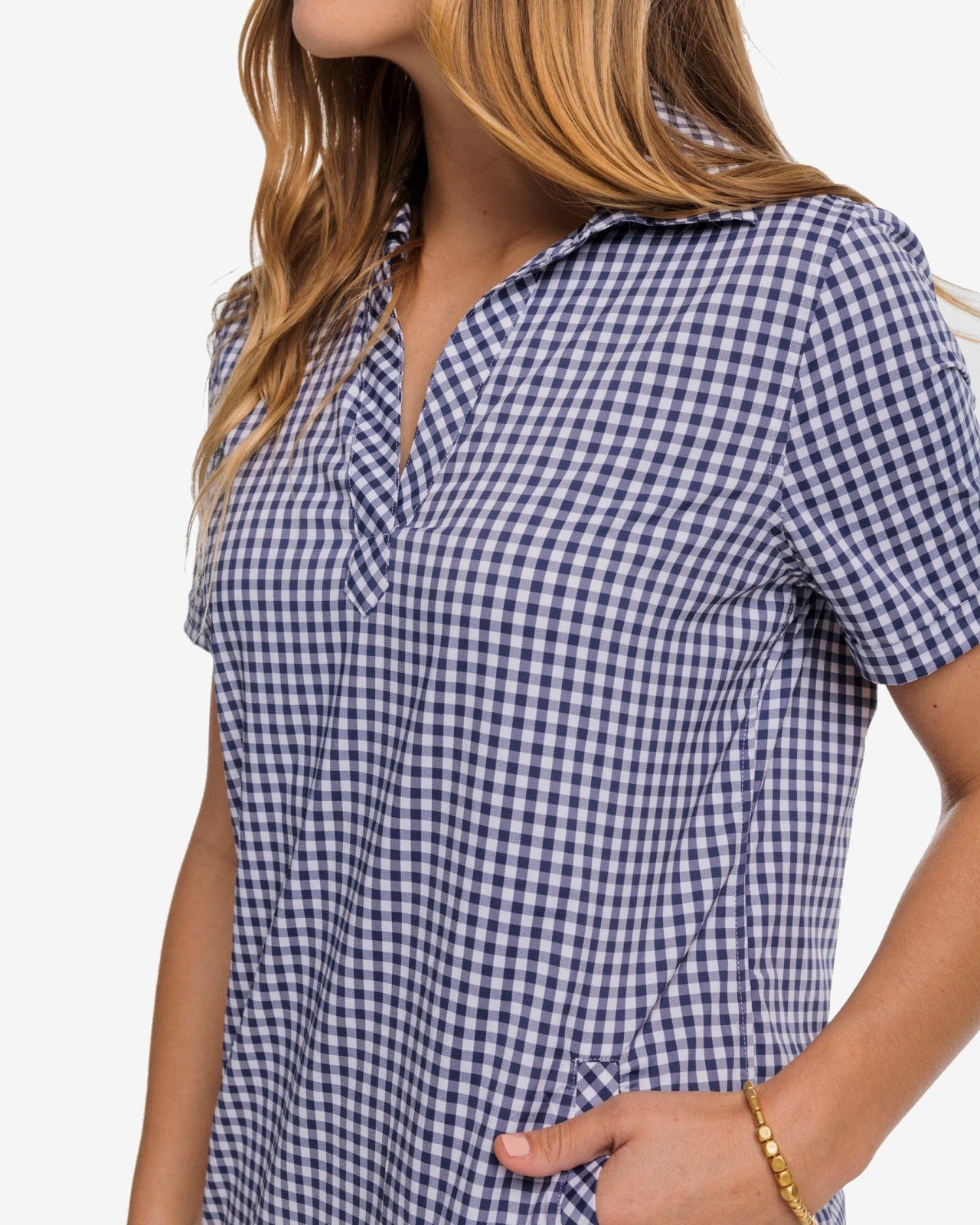 Southern Tide Kamryn brrr°® Intercoastal Gingham Dress For Sale
