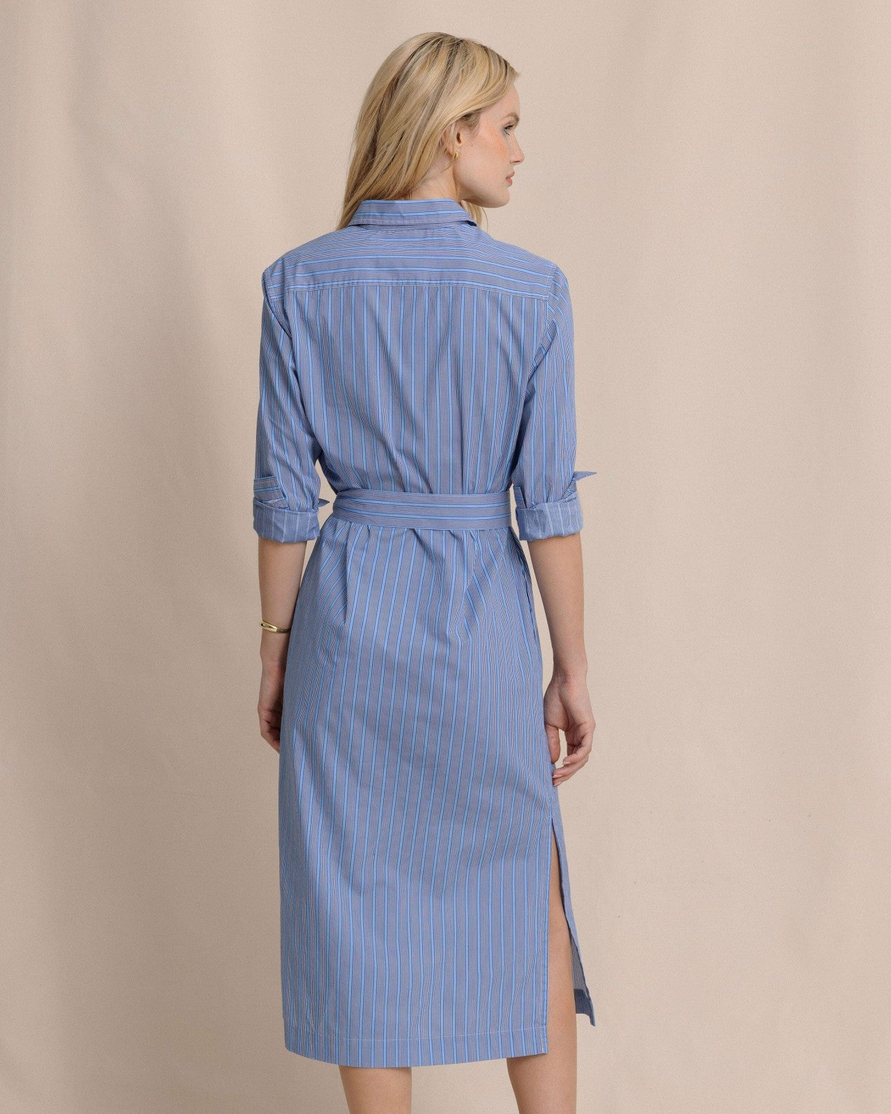 Southern Tide Trista Striped Midi Shirt Dress For Sale