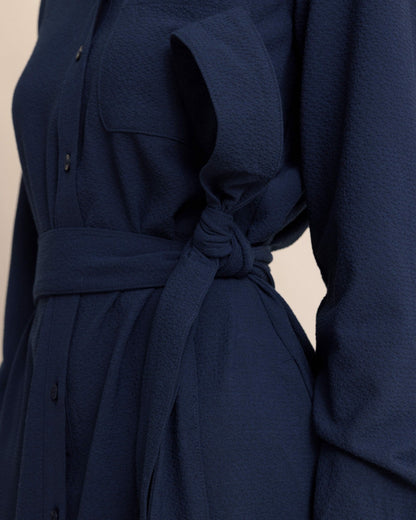 Southern Tide Trista Textured Midi Shirt Dress For Sale