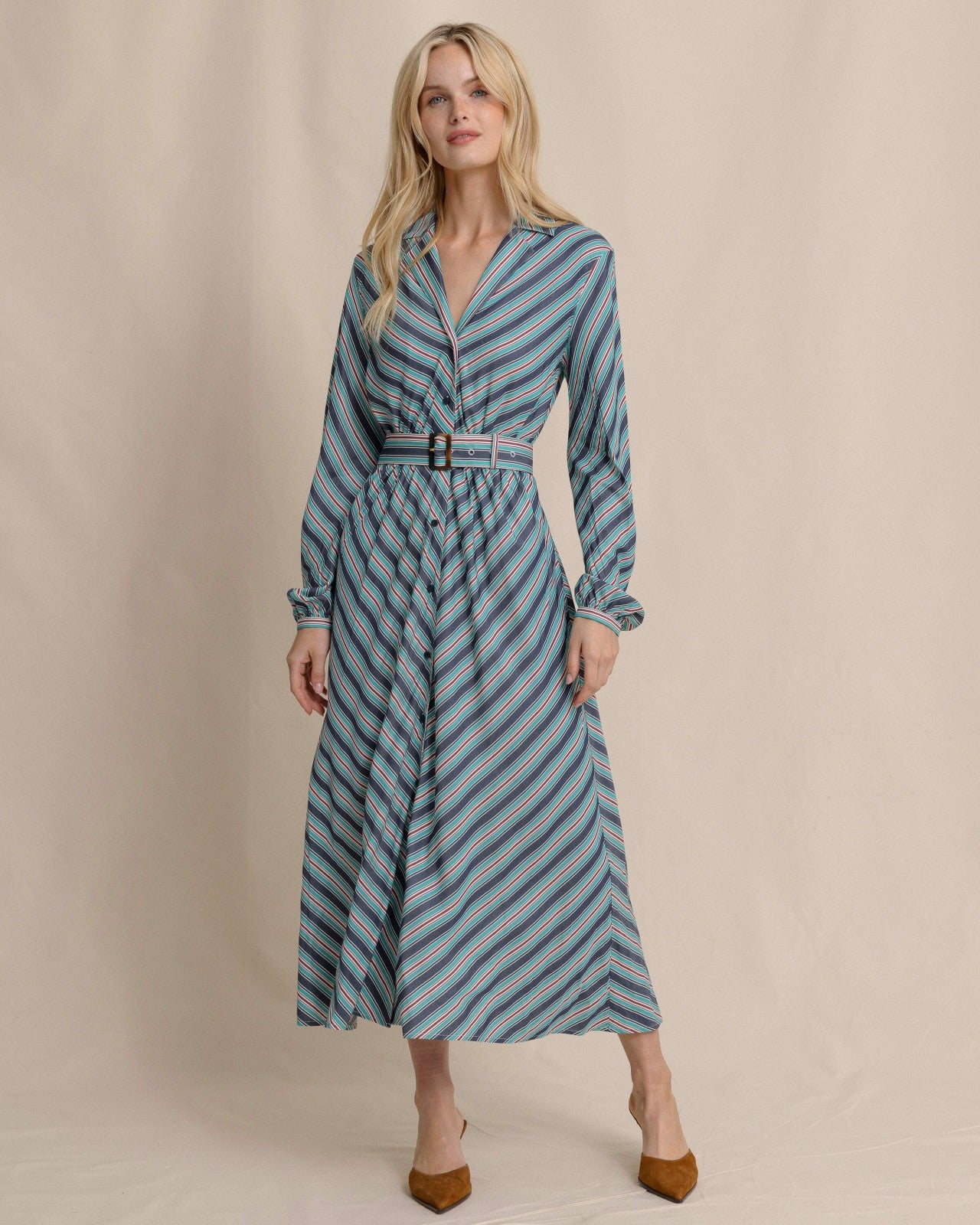 Southern Tide Clarissa Stripe Maxi Dress For Sale