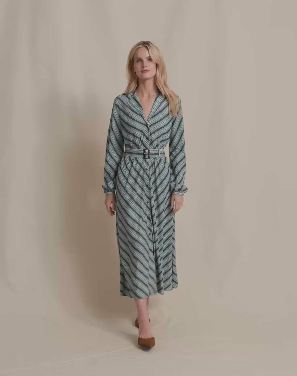 Southern Tide Clarissa Stripe Maxi Dress For Sale