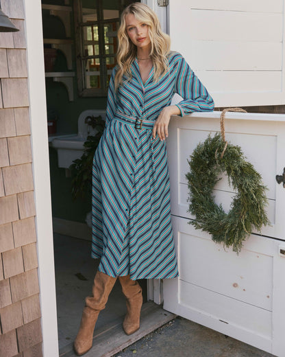 Southern Tide Clarissa Stripe Maxi Dress For Sale