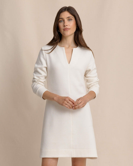 Southern Tide Cady Jacquard Dress - Sand White For Sale