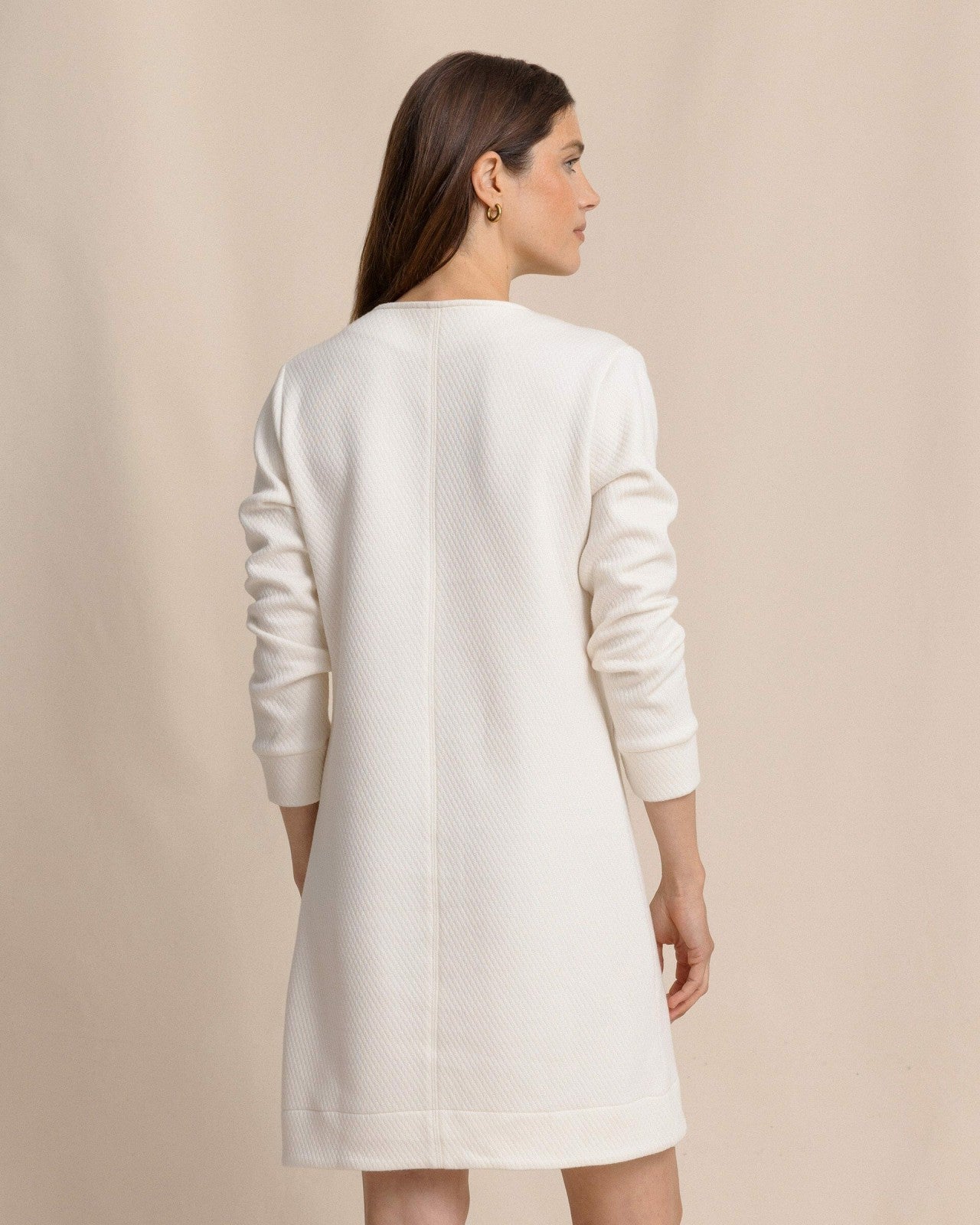 Southern Tide Cady Jacquard Dress - Sand White For Sale
