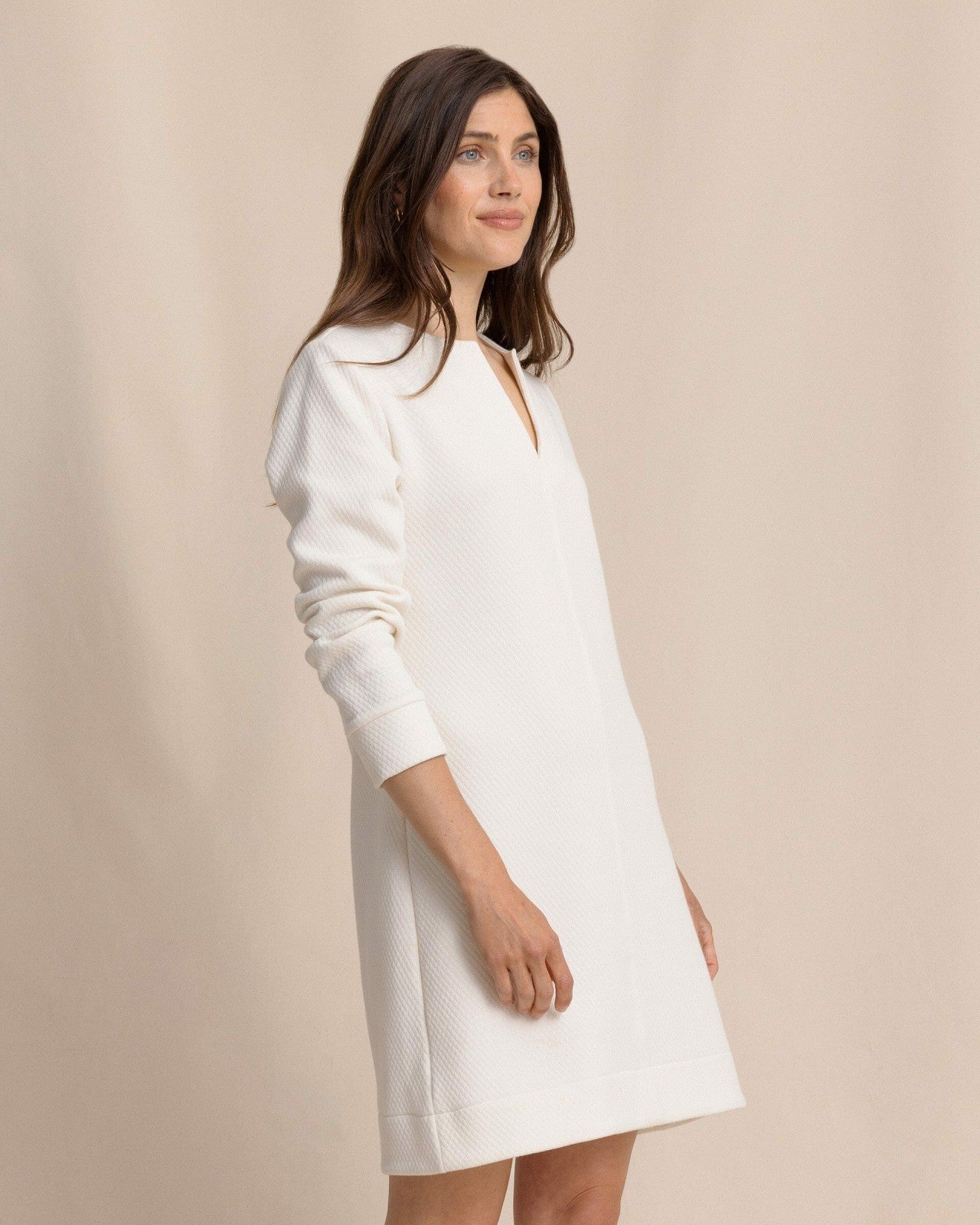 Southern Tide Cady Jacquard Dress - Sand White For Sale