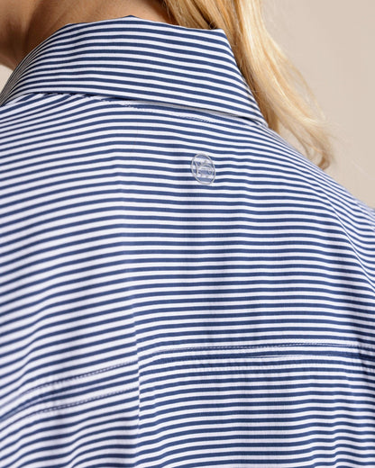 Southern Tide Kira Half Zip Stripe Pullover For Sale