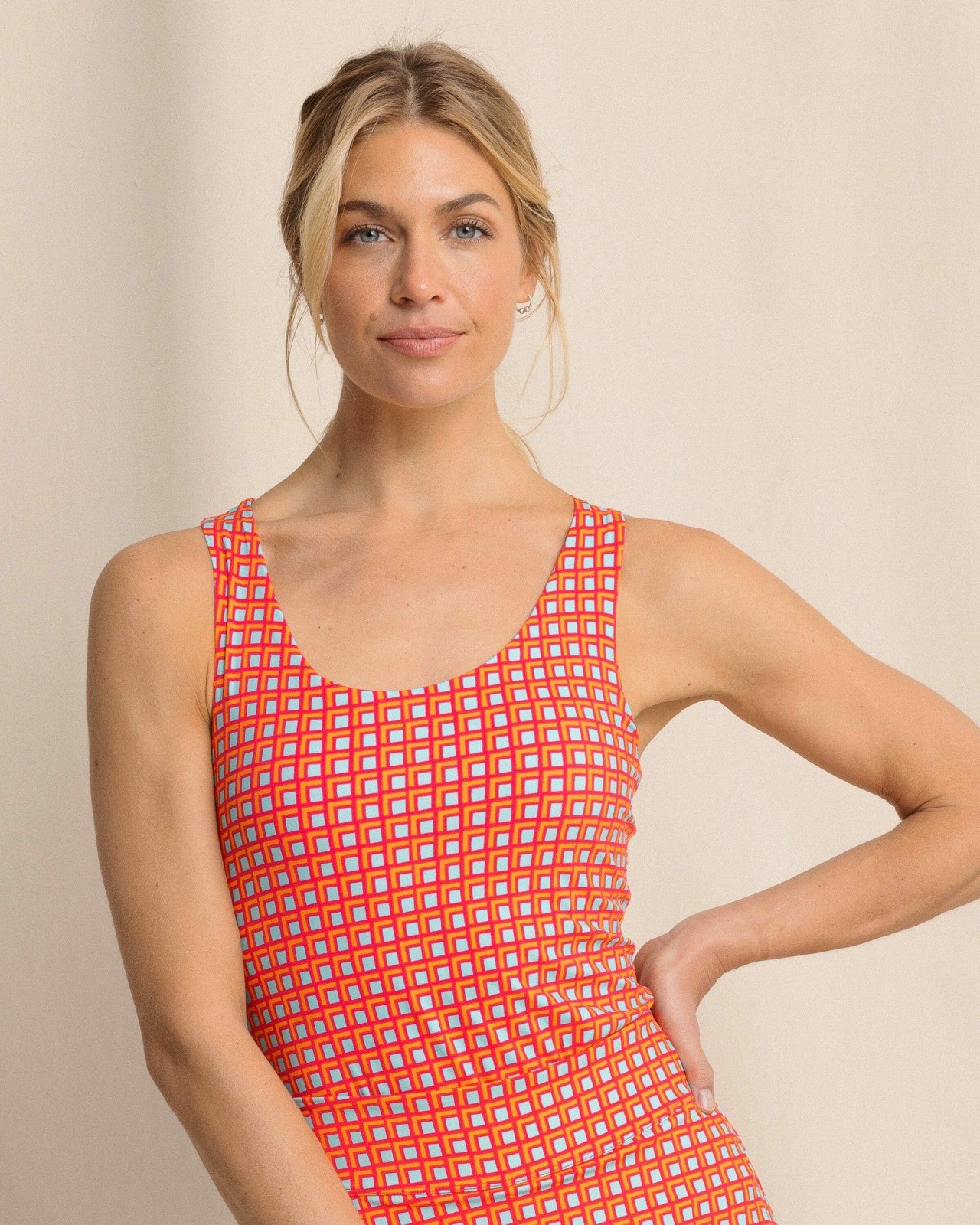 Southern Tide Natalie Printed Cross Back Tank For Sale