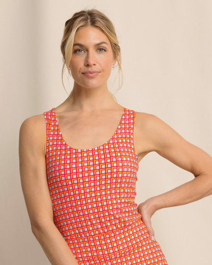 Southern Tide Natalie Printed Cross Back Tank For Sale