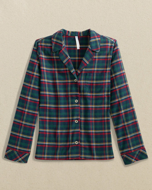 Southern Tide Partridgeberry Plaid Lounge Shirt For Sale