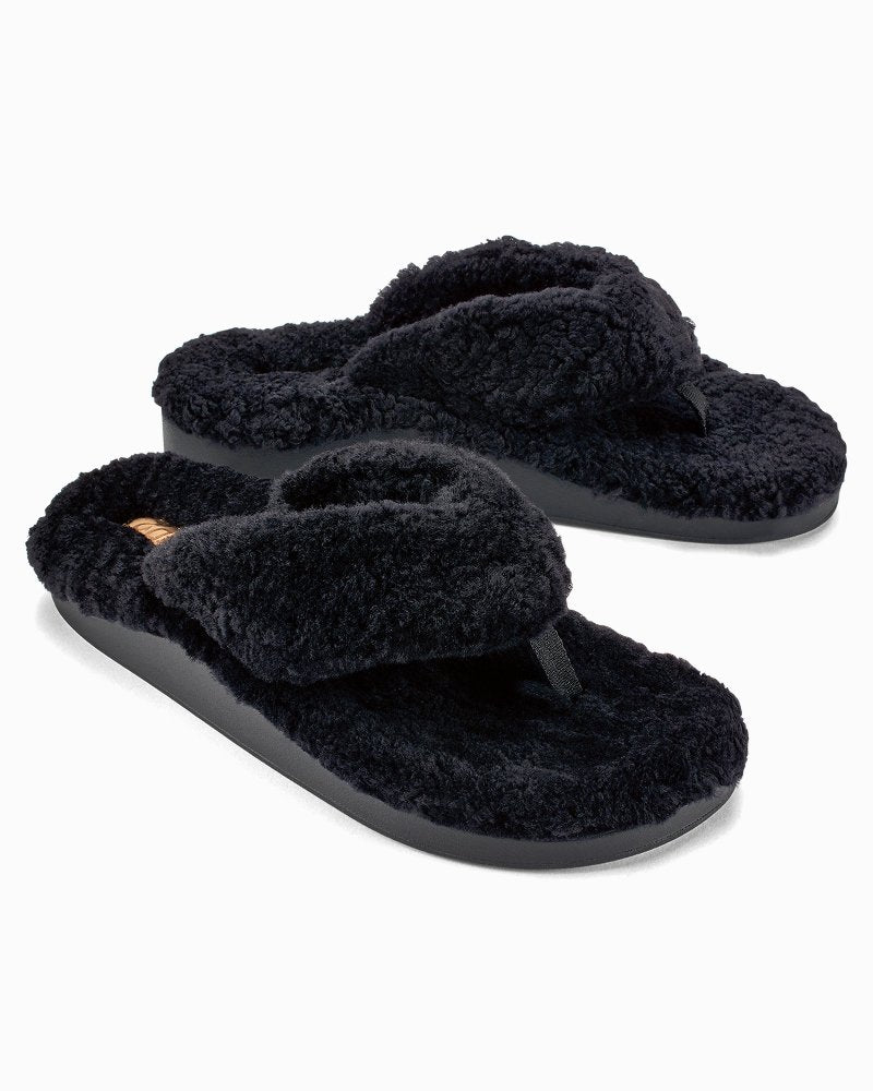 Tommy Bahama | OluKai® Kipe'a Heu Slippers / Black/Black