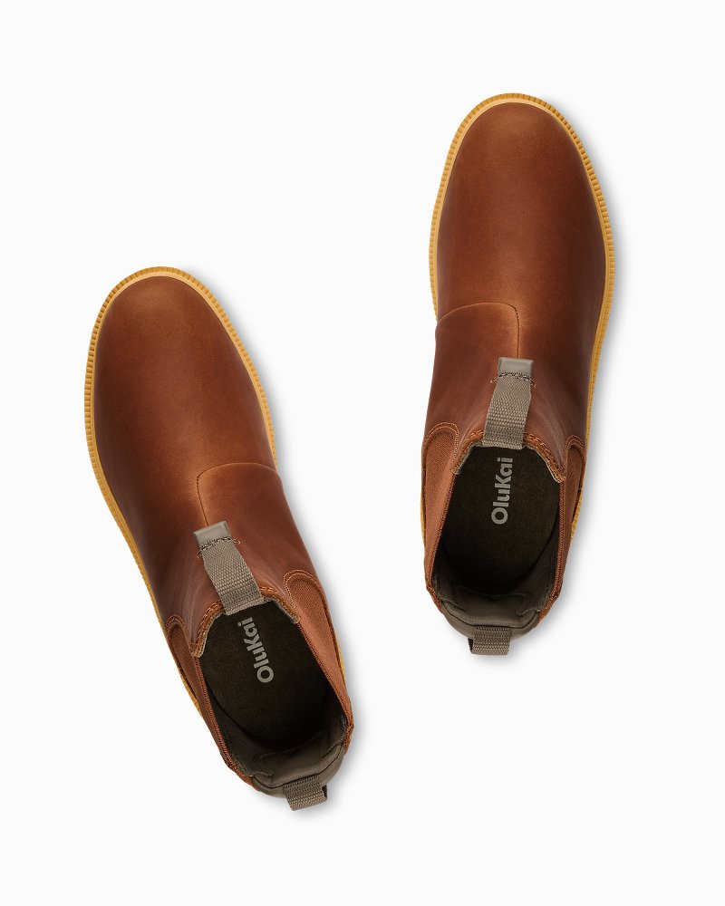 Tommy Bahama | OluKai® Hehi Waterproof Leather Boots / Fox
