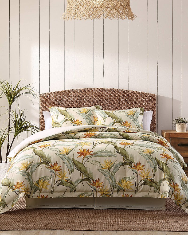 Tommy Bahama | Birds of Paradise 4-Piece California King Comforter Set / Ivory