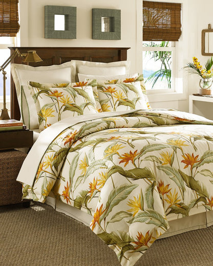 Tommy Bahama | Birds of Paradise 4-Piece California King Comforter Set / Ivory