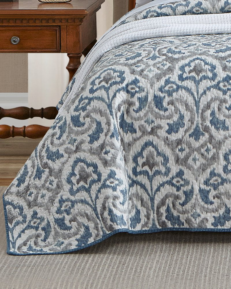 Tommy Bahama | Cape Verde 3-Piece King Quilt Set / Grey