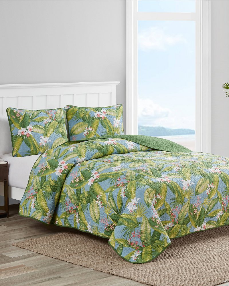 Tommy Bahama | Aregada Dock 3-Piece Full/Queen Quilt Set / Blue