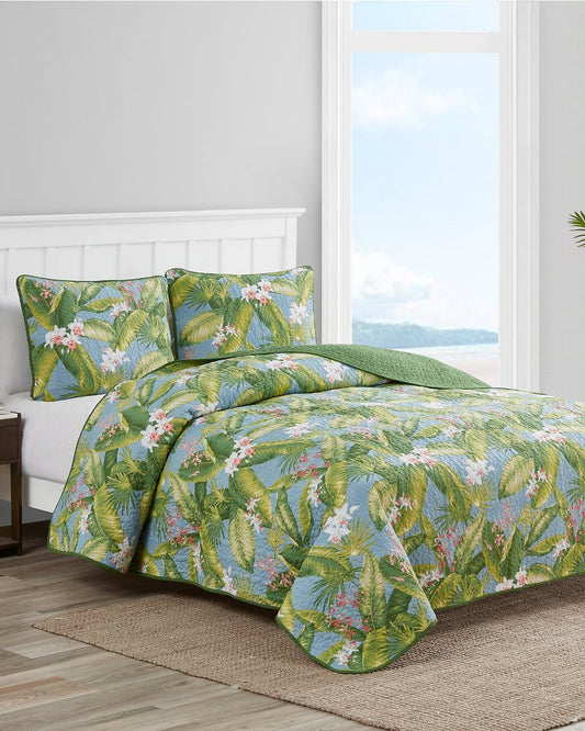 Tommy Bahama | Aregada Dock 3-Piece Full/Queen Quilt Set / Blue