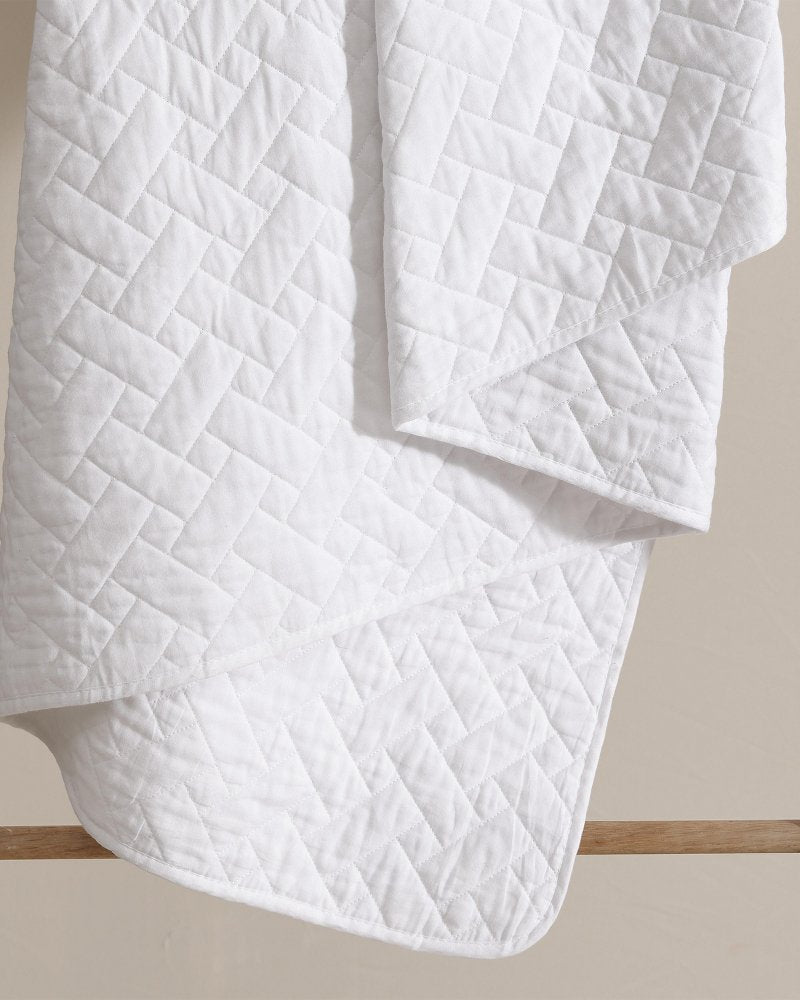 Tommy Bahama | Solid King Quilt/Sham Set / White