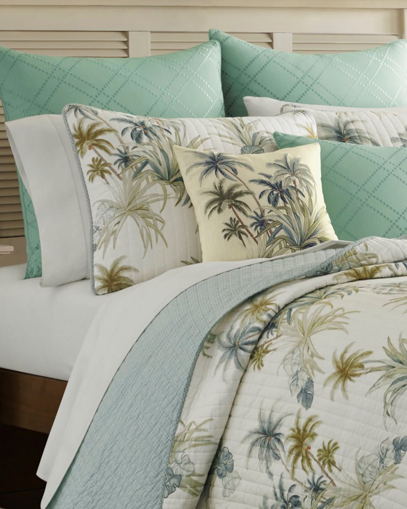 Tommy Bahama | Serenity Palms Twin Quilt / Blue