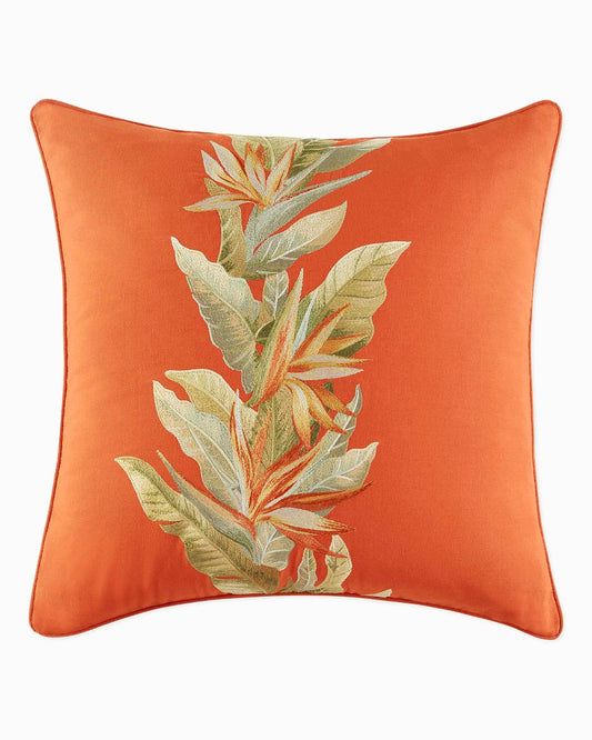 Tommy Bahama | Birds of Paradise Decorative Pillow / Red