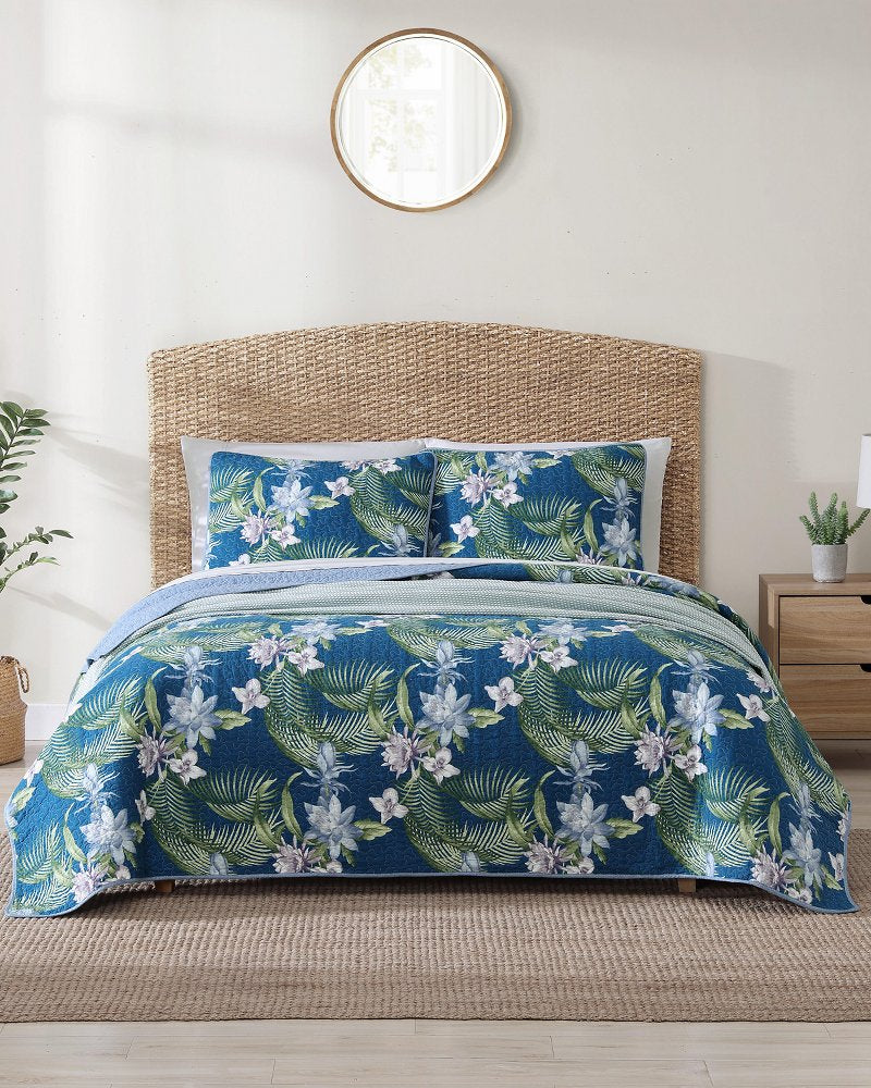 Tommy Bahama | Southern Breeze 3-Piece Full/Queen Quilt Set / Blue
