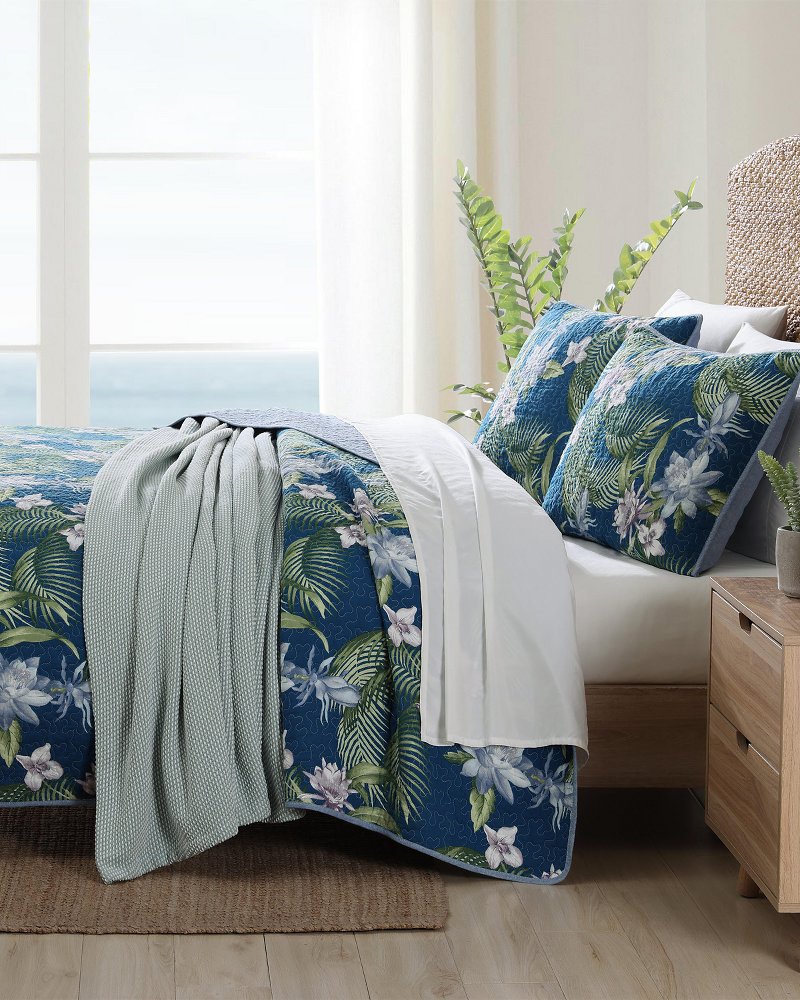 Tommy Bahama | Southern Breeze 3-Piece Full/Queen Quilt Set / Blue