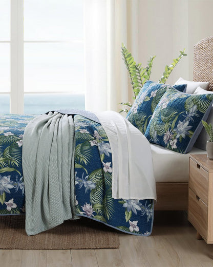 Tommy Bahama | Southern Breeze 3-Piece Full/Queen Quilt Set / Blue