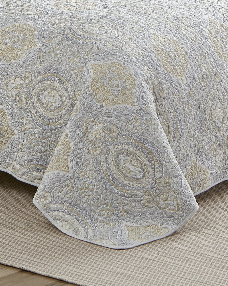 Tommy Bahama | Turtle Cove 3-Piece King Quilt Set / Grey