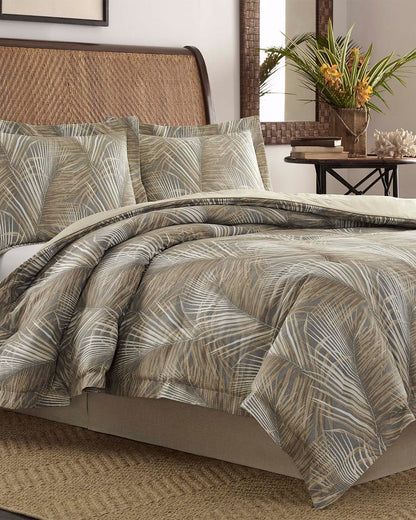Tommy Bahama | Raffia Palms California King Comforter Set / Grey