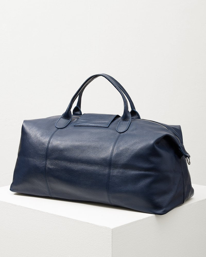 Tommy Bahama | Stanford Navy Leather Duffel Bag / Navy