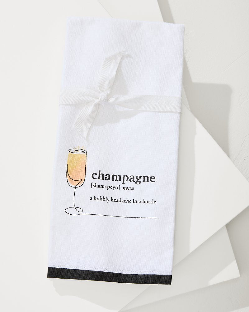Tommy Bahama | Champagne Bar Towel / White