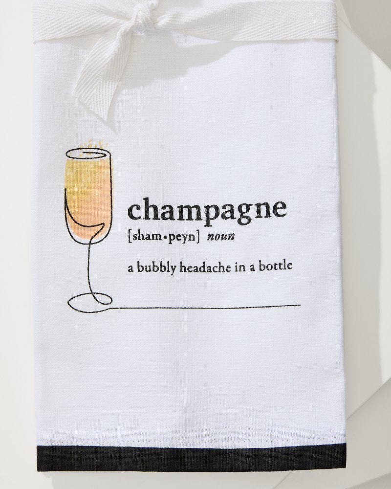 Tommy Bahama | Champagne Bar Towel / White