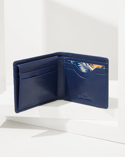 Tommy Bahama | Passcase Wallet With Patch Logo / Navy