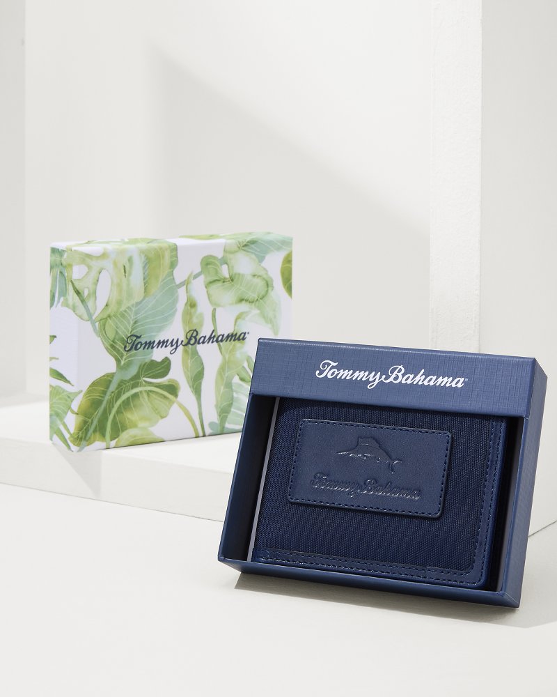 Tommy Bahama | Passcase Wallet With Patch Logo / Navy