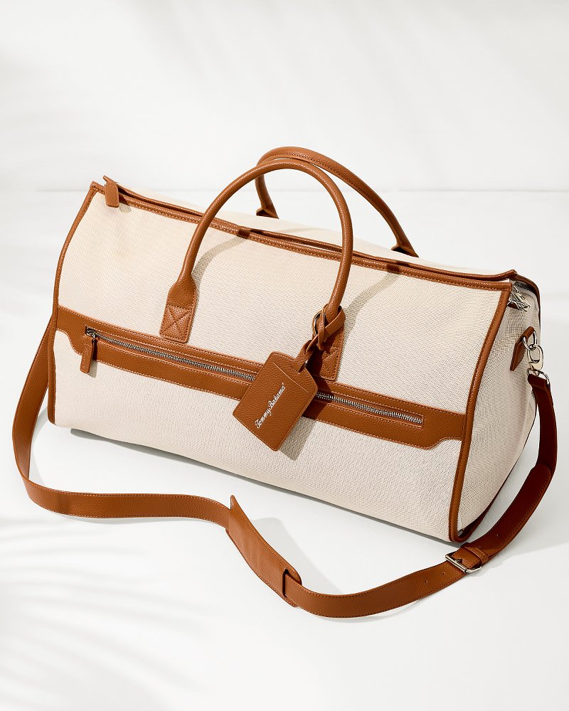 Tommy Bahama | Capri Tan 2-in-1 Garment Duffel Bag / Brown
